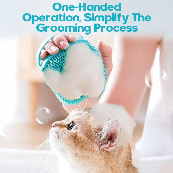 LuxePaws 2-in-1 Soft Silicone Pet Bath & Massage Brush - Image 2