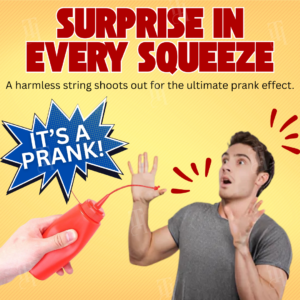 AEXZR® Squeeze Surprise Tomato and Mustard Prank Bottle